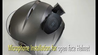 HEADTOOTH(HT100) Microphone Installation as a headset for Open Face Helmet