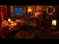 Rain Sounds and Thunder for Sleeping | Sleep in a Cozy Fisherman's Shelter with Fireplace and Dog