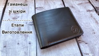 Чоловічий гаманець зі шкіри. Етапи виготовлення. Leather men's wallet. @pylypenko_taras