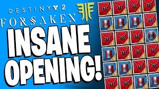 Destiny 2 Forsaken - INSANE LOOT OPENING! Vanguard Tokens & Stacked Bounties!