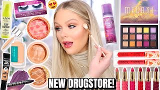 NEW VIRAL DRUGSTORE MAKEUP TESTED 😍 FULL FACE FIRST IMPRESSIONS 2022  | KELLY STRACK