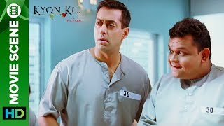 Salman Khan spends time with the mental asylum patients | Movie Scene | Kyon Ki