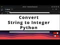 How to convert Python String to Integer?