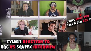 TYLER1 Reaction To XQC vs Squeex Chess Interview & Gets Mad To Hosts Being Nice To XQC But Not Him !