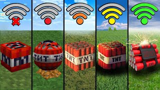 tnt using with different Wi-Fi in minecraft be like