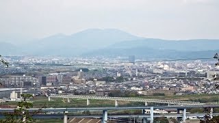 京都 石清水八幡宮の展望台 4月 Observatory on Mt. Otoko-yama, Kyoto(2016-04)