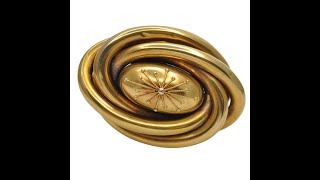 Victorian 15ct Gold Oval Brooch