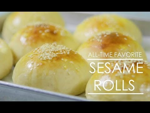 Sesame Bread Rolls Easy Simple Youtube
