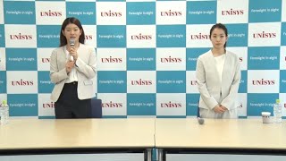 日本ユニシス実業団バドミントン部　髙橋・松友ペアの今後の活動に関するオンライン記者会見　(2020年)