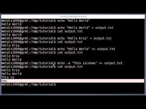 Shell Basics - Read and Write to Files - Linux Tutorial #3 Shell Basics - Read and Write to Files - Linux Tutorial #3