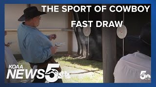 Cowboy fast draw at the El Paso County Fair