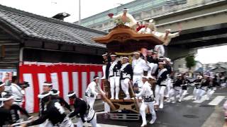 平成２２年　菱木だんじり祭り　白木　やりまわし