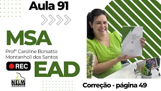 Aula 91 - página 49 MSA - correções