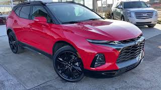 Red 2022 Chevrolet Blazer RS Review Calgary AB - Wolfe Calgary