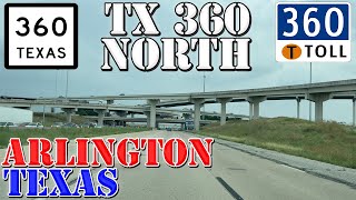 TX 360 North - Arlington - Texas - 4K Highway Drive