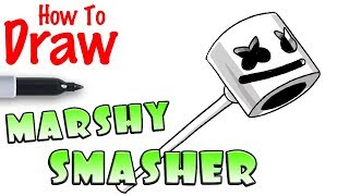 How to Draw Marshy Smasher Pickaxe | Fortnite