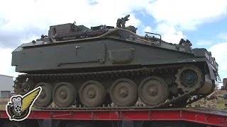 Mil Vehicles: Loading An APC Onto A Truck