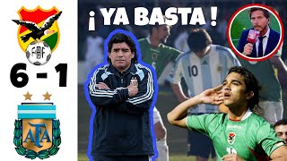 Bolivia vs Argentina ( 6 - 1 ) // Relato Argentino , sufrimiento de Sebastián el Pollo Vignolo