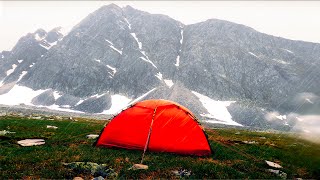 Camping in Heavy Rain Storm, Solo Backpacking Rondane NP Pt2, Grand Scandinavian Hiking Tour Ep7