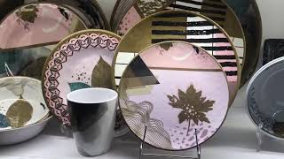 Fashion new melamine dinnerware by sebest leaf style innovative melamine dinnerware plastic.