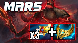 Mars Imba One Shot Clean Eveyone x3 Rapiers + Revenant 44 Kills Dota 2