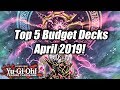 Yu-Gi-Oh! Top 5 Competitive Budget Decks for the April 2019 Format!