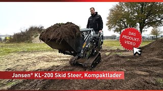 JANSEN® KL-200 Kompaktlader – Der flexible Stand-On Multilader für Land- & Forstwirtschaft 🚜