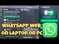 How to Use WhatsApp Web on Laptop or PC (2026 Guide)