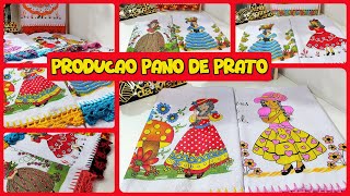 Fiz uma mega produção de barradinhos em panos de prato 🤑❤️🧶😍