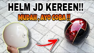 JANGAN BUANG HELM BEKASMU ! AYO REPAINT AVATAR BLACK CANDY RED!! KEREEEN..