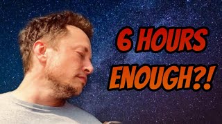 Elon Musk's Sleep Habits and Morning Routine