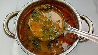 ಮಸ್ತ್ ಮೆಂತ್ಯ ಸೊಪ್ಪಿನ ಬೇಳೆ ಸಾರು | Fenugreek leaves sambar recipe in kannada #recipe#food#cooking