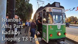 Istanbul Asian Tram, starting from Kadiköy and looping to Moda