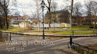 Sweden - Walking in Örebro - Slottsparken, City & Shopping Streets