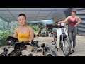 Genius girl repairs and restores the entire HONDA motorbike engine with too many broken parts