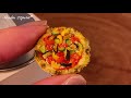 diy miniature pizza made with clay and resin