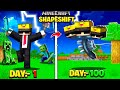 I Survived 100 DAYS in SHAPESHIFTING Minecraft