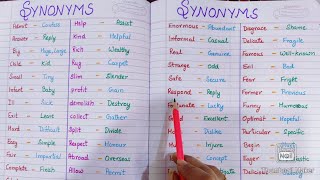 100 Synonyms || Most Important Synonyms|| Synonyms