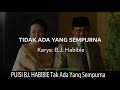 Puisi - Tidak ada yang sempurna, Kesempurnaan hanya milik Allah SWT