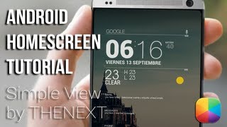 Simple View (by THENEXT) - Beginner Android Homescreen Tutorial