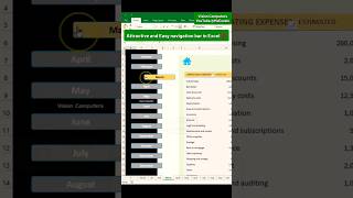 Excel Navigation Bar ! Easy and best Navigation bart in just 3 minutes #Excel #exceltips #msexcel