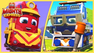 Nate and Milo Stay on Track 🛤| Mighty Express Minis | Cartoons for Kids