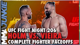 #UFCVegas55 full fight card faceoffs: Co-main event gets chummy