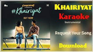 Khairiyat Karaoke Instrumental Download | Arijit Singh | ChhiChhore Movie