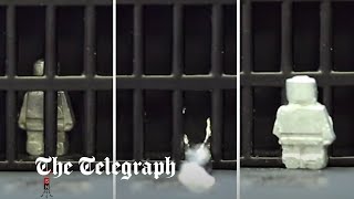 Scientists create 'shape-shifting' metal robot which melts through bars
