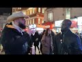 Muslim cowboy meets a Hindu at Leicester Square Speakers Corner Sam Dawah