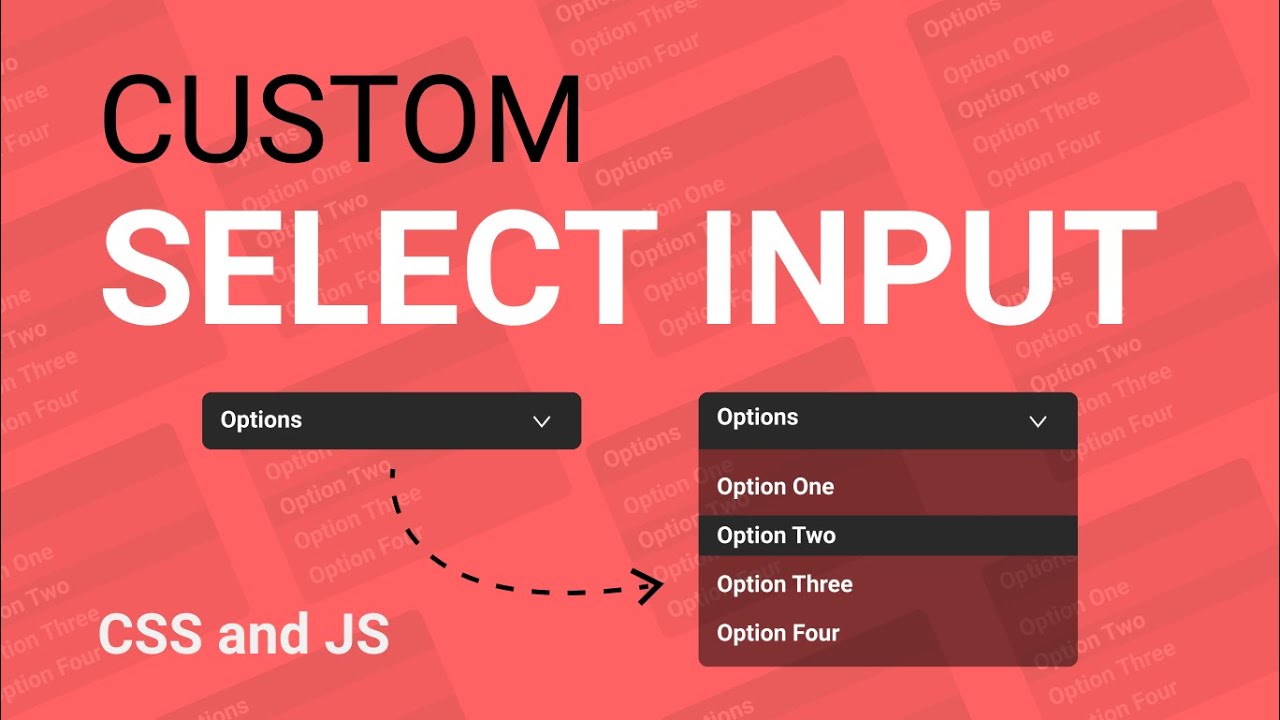 How To Make A Custom Select Input. Fully Working Custom Options Input ...