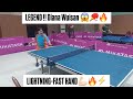 Super fast back hand and fore hand techniques[top legendary player] Diana Wisan #trending #pingpong