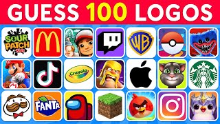 Guess the Logo in 3 Seconds ✅ 100 Famous Logos | Logo Quiz 2024