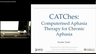 Brielle Stark on testing a novel method of speech therapy for patients with aphasia